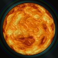 Abstract decorative magic sphere, glass - pattern 