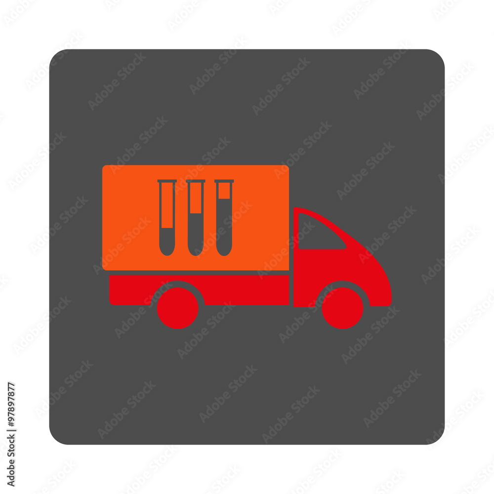 Aufkleber analysis delivery rounded square button