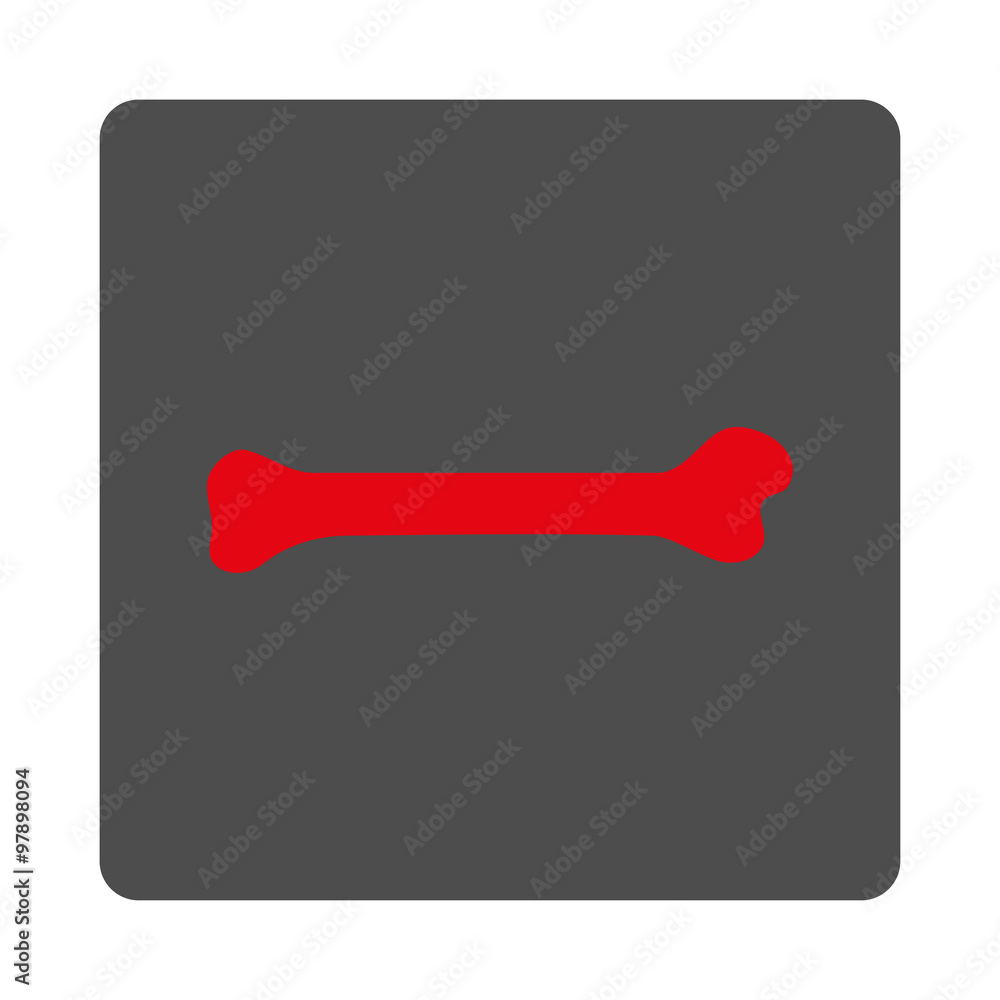 Poster bone rounded square button