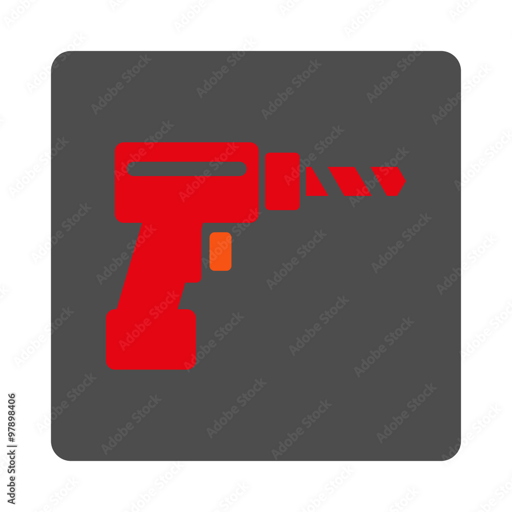 Poster drill rounded square button