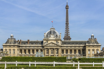 Naklejka premium Ecole Militaire (Military School, 1750). Paris, France.