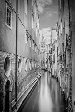 Narrow canal in Venice