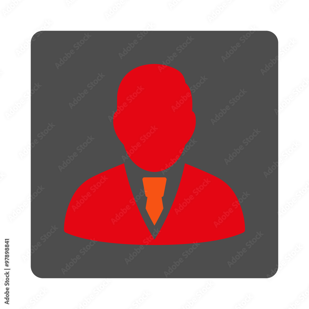 Poster manager rounded square button