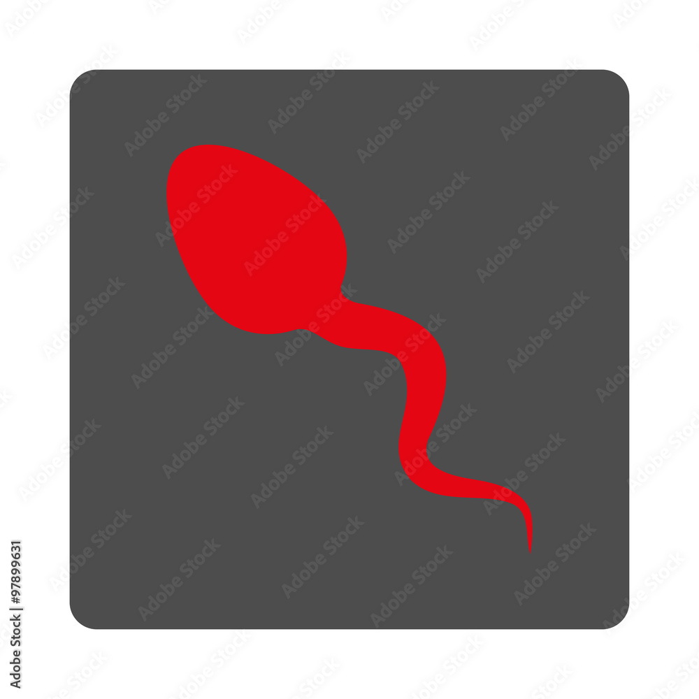 Poster microorganism rounded square button