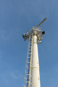 radar antenna in construction site