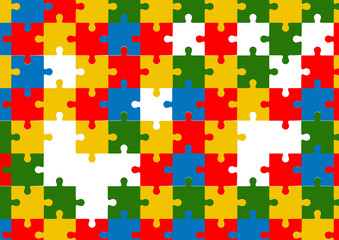 colorful puzzle background
