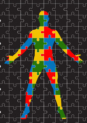 puzzle human body