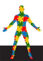 puzzle human body