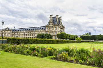 Louvre Museum - one of world's largest museums. Paris, France.