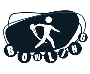 Bowling icons design 