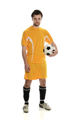 Soccer player standing