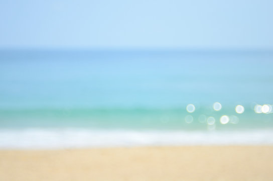 Blur tropical beach abstract background. - Powered by Adobe