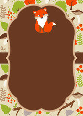 Fox woodland card