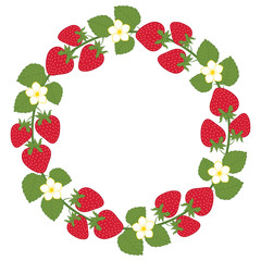 Strawberry wreath