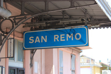 Obraz premium San Remo Railway Station