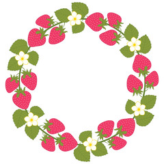 Strawberry wreath