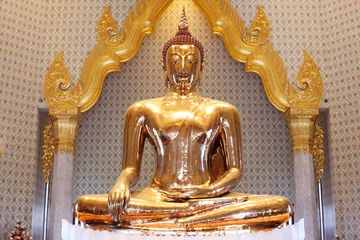 Papier Peint photo Lavable Bouddha célèbre bouddha d& 39 or en thaïlande