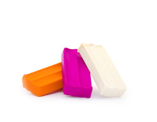 clay isolated on white