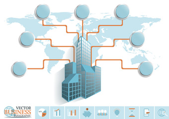 Infographic business element  banner  design.