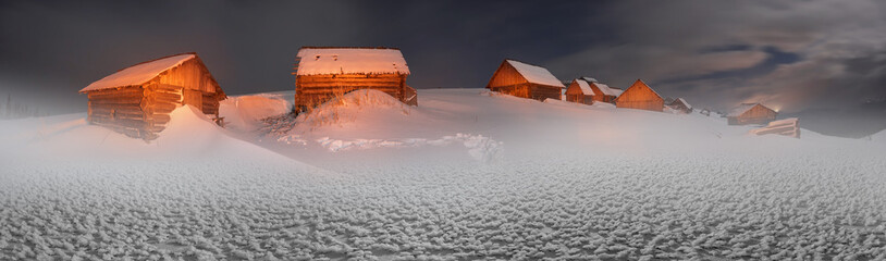 Houses shepherds night
