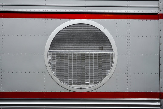 Detalle de un tren talgo antiguo, Museo del Ferrocarril, Madrid, Espa&ntilde;a