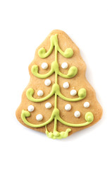 Christmas tree cookie