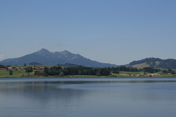 Fototapeta na wymiar Alp Lakes in Germany, year 2009