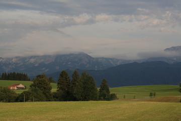 Fototapeta na wymiar Alp views in Germany, 2009