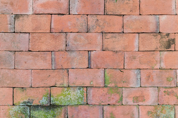 Old Red brick wall