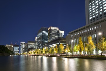 東京　丸の内の夜景