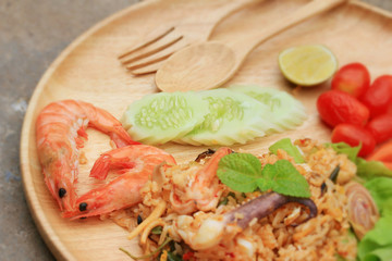 Fried rice with seafood
