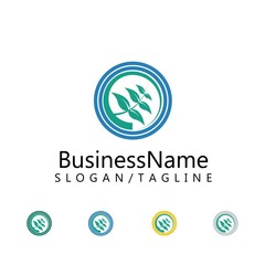 Obraz premium plants vector logo icon