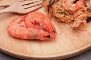 Fried rice with seafood