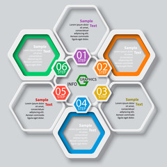 Abstract 3D Paper Infographics