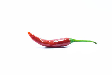 Red chili pepper isolated on a white background