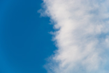 Blue sky background with cloud.