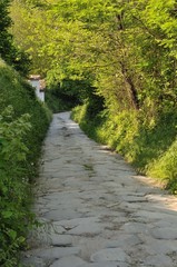 Teano CE, Campania Felix, variante della strada Adriana