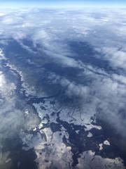 neige vue a&eacute;rienne