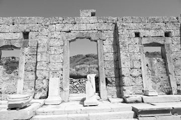  in  perge old construction asia turkey the column  and the roma