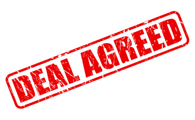 DEAL AGREED red stamp text