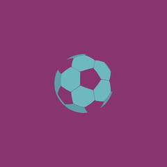 Obraz premium Football ball - soccer flat icon