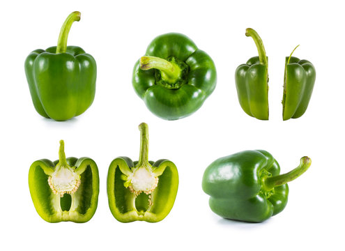Green Sweet bell pepper (capsicum)