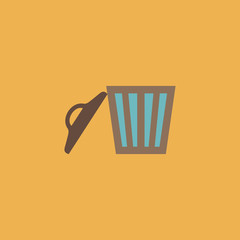 Trash can. Vector illustration