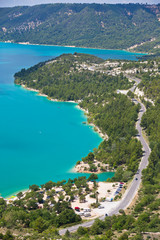 Naklejka premium st croix lake les gorges du verdon provence france