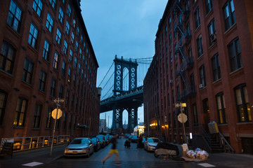 Manhattan Bridge, New York City, USA.