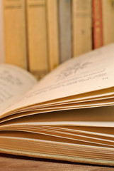 Vintage aged books