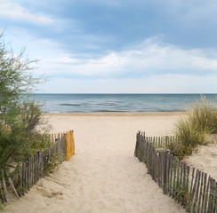 Fototapeta na wymiar Beach near Montpellier (France)