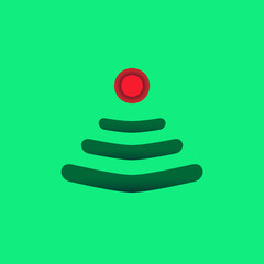 Green digital Christmas tree