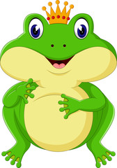 Cartoon cute frog 