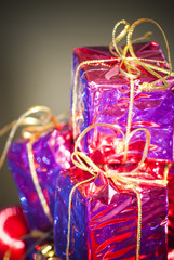 Gift packages for a party such as Christmas or birthday